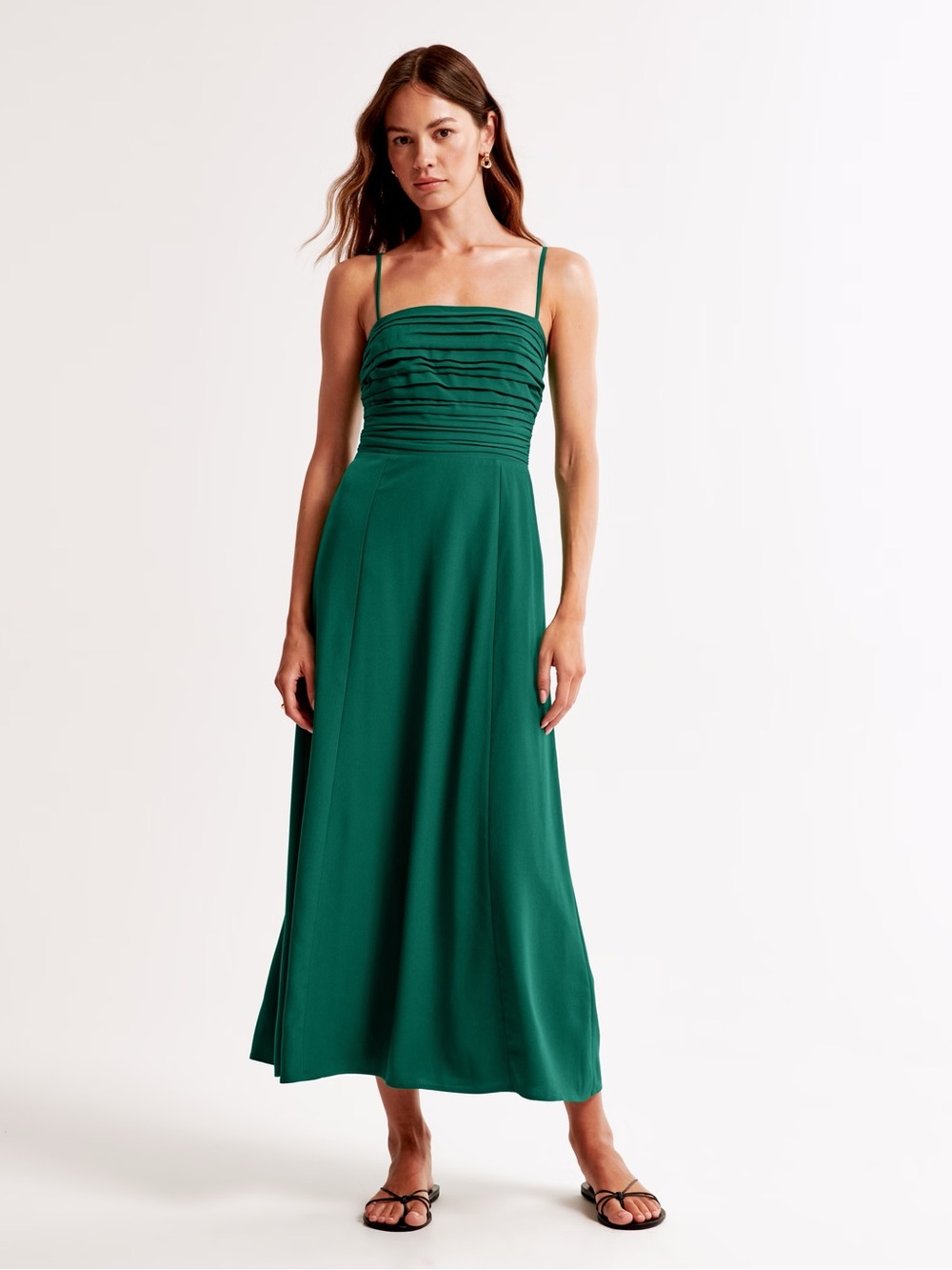 Abercrombie Emerson Crepe Midi Dress